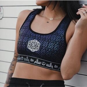 Rage Nation Womens Mind of Zen Sacred Geometry Festival Racerback Sports Bra S